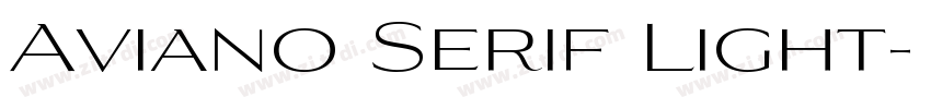 Aviano Serif Light字体转换
